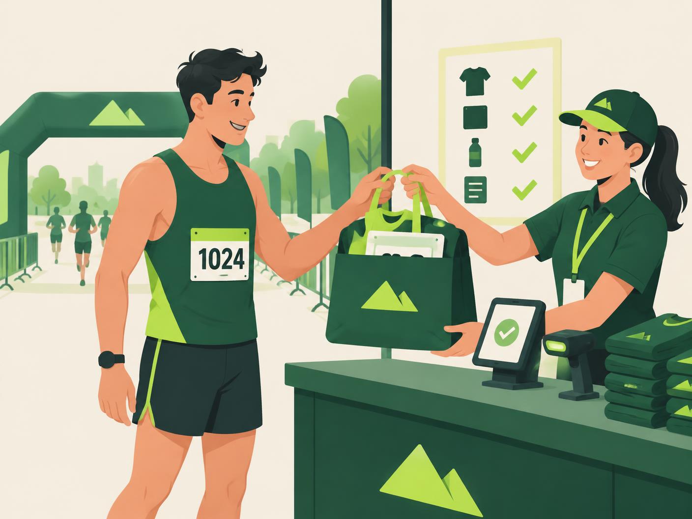 Desporto, inscrições e levantamento de kits — Ponto a Ponto