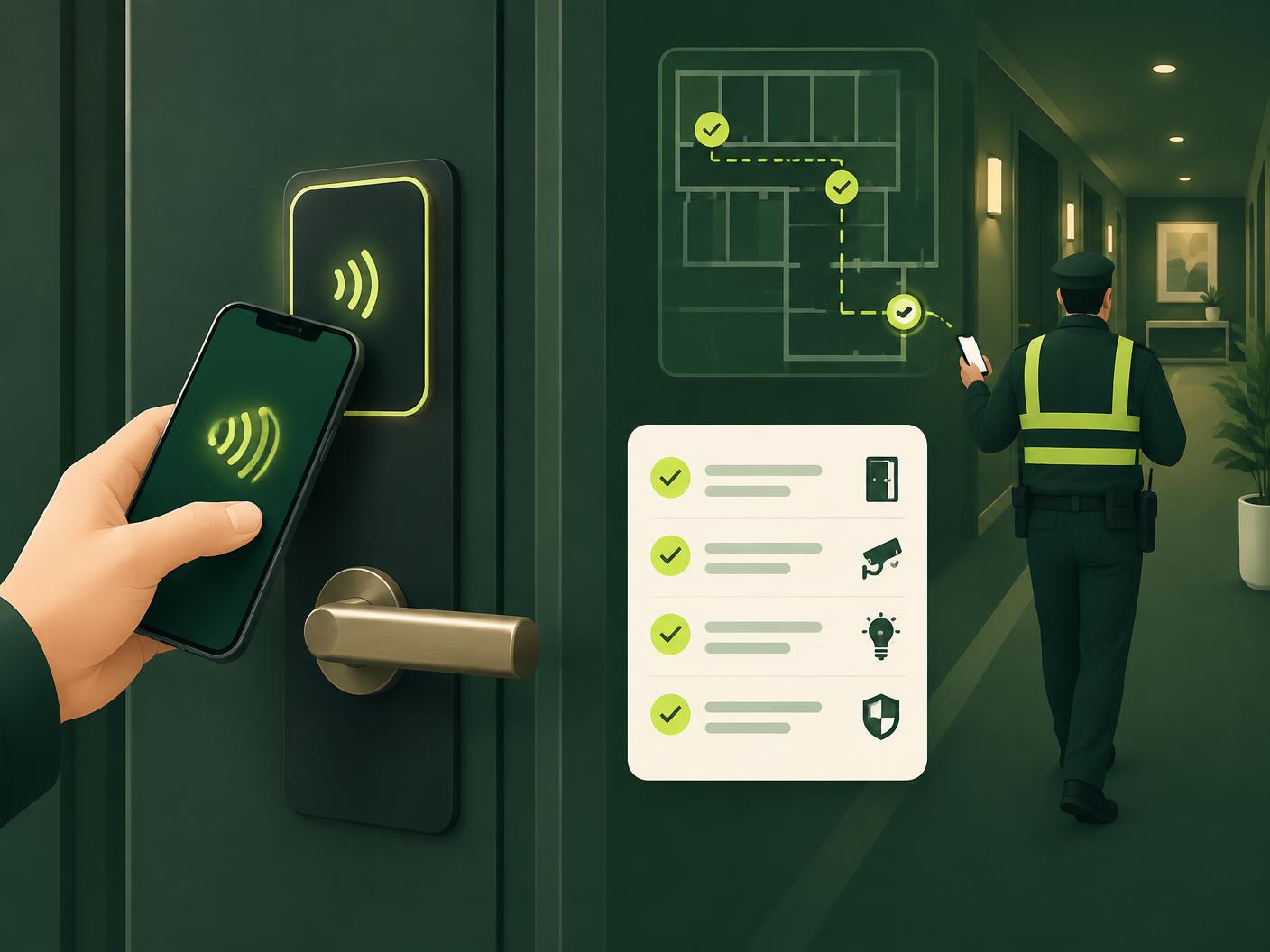 NFC para hotelaria e segurança — Ponto a Ponto